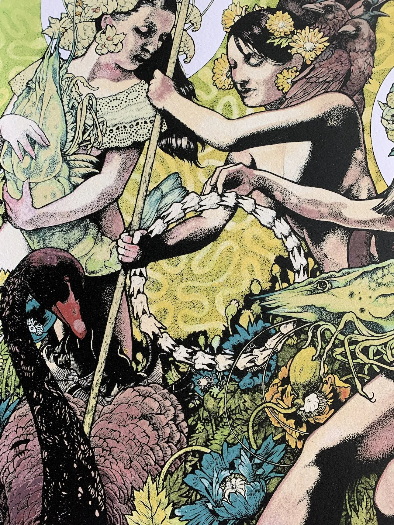 John Baizley: YELLOW & GREEN art print — NIGHT SWIM